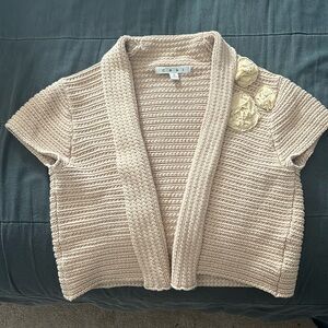 beige knitted sweater